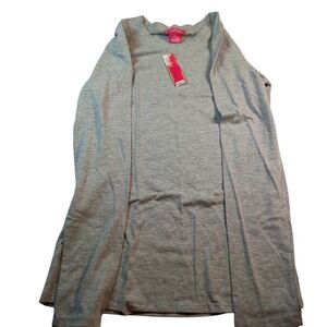 Prestige Edge Women's New w/Tags Gray Long Sleeve Crew Neck Top - Size: Large